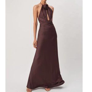 Ronny Kobo Wonder Dress in Mahogany